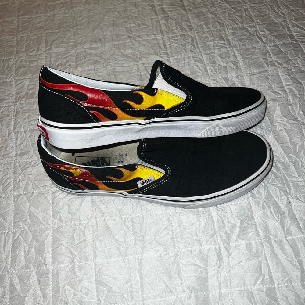 Vans Slip On Black/Flames